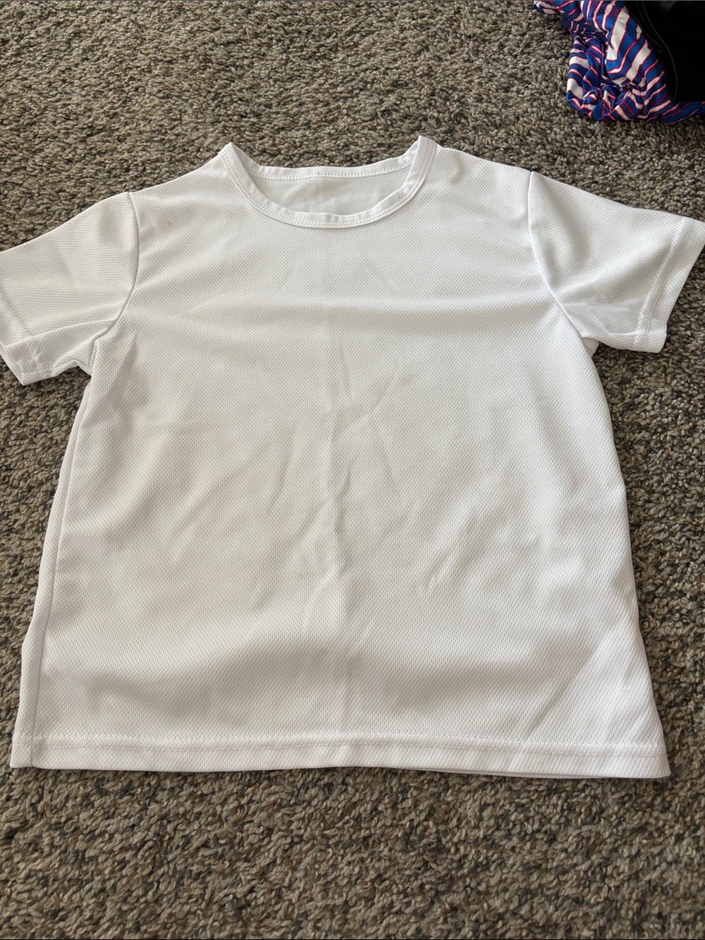 Kids White Performance T-Shirt